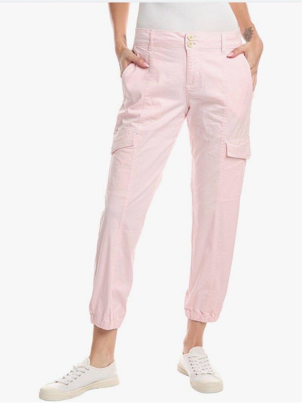 Sanctuary Pale Pink Boyfriend Cargo Jeans - NWT